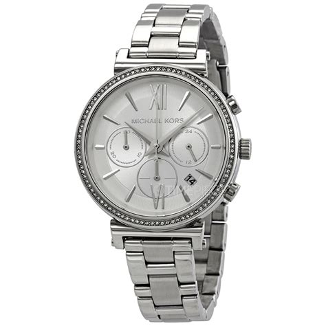 zegarek michael kors mk6575 sofie|Michael Kors Sofie Chronograph Silver Dial Ladies Watch MK6575.